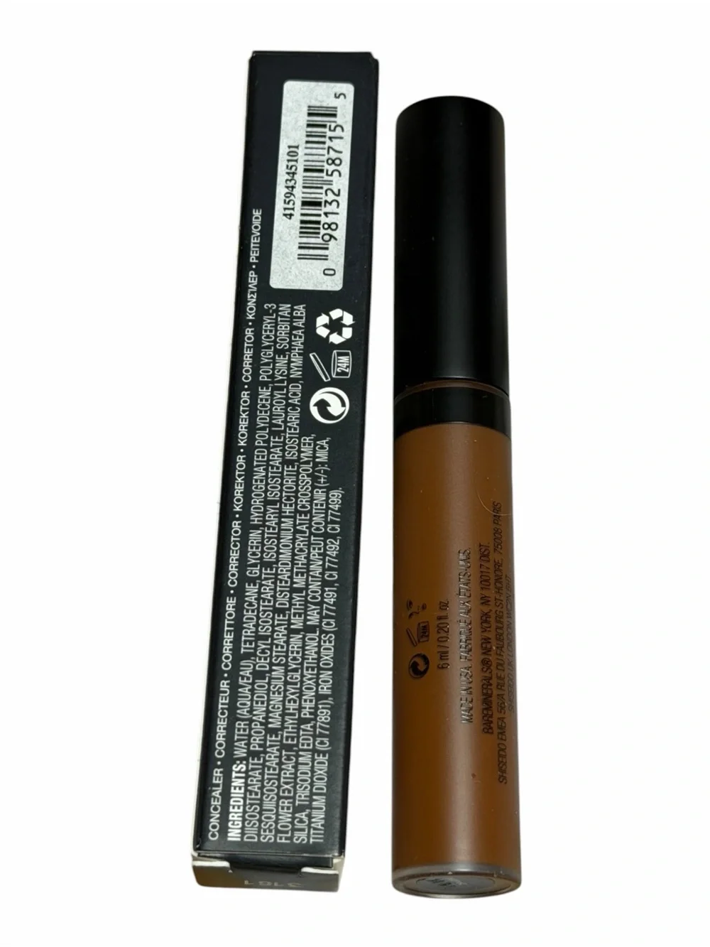 bareMinerals Original Liquid Mineral Concealer Deep 6C Full Size 0.2 oz Box
